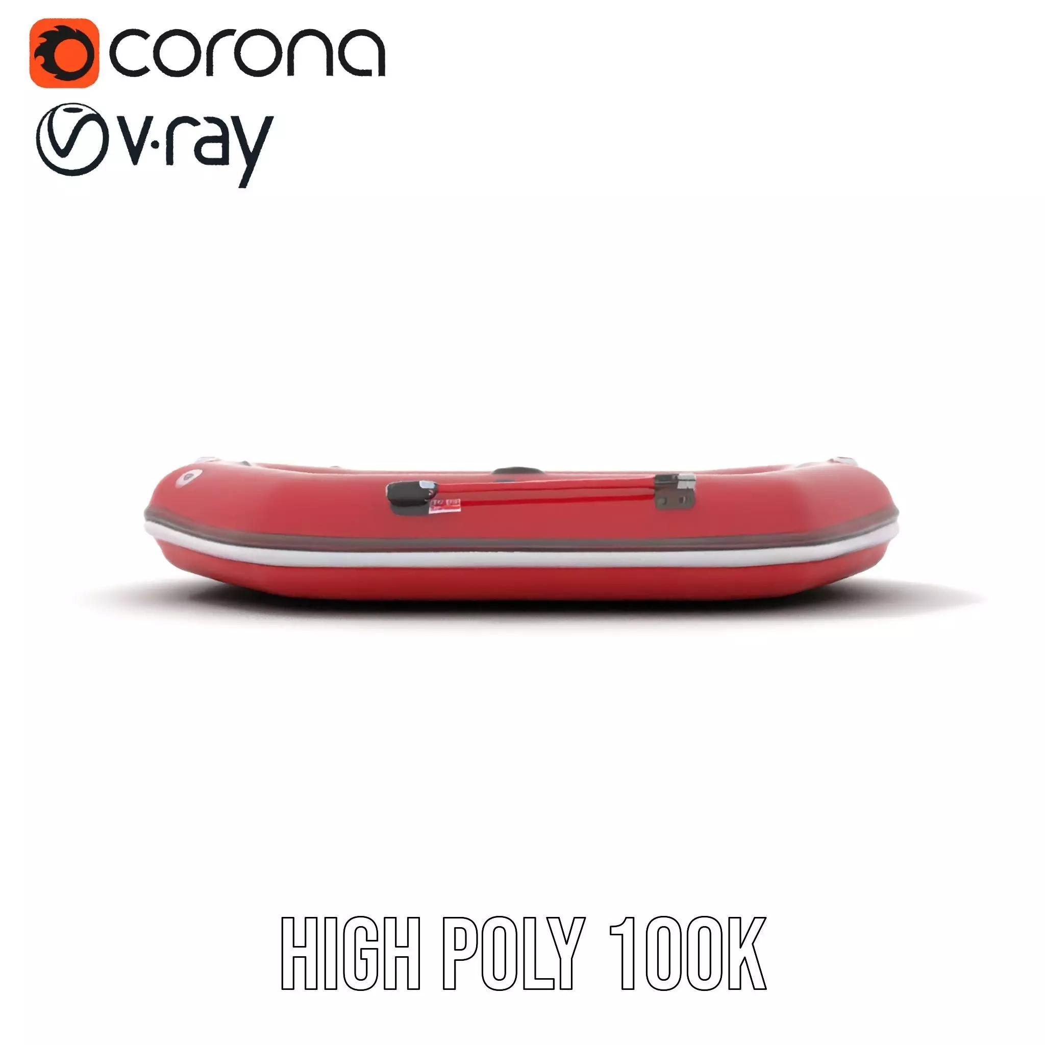 Scarlet Inflatable Boat model pack Low-poly 3D model_21