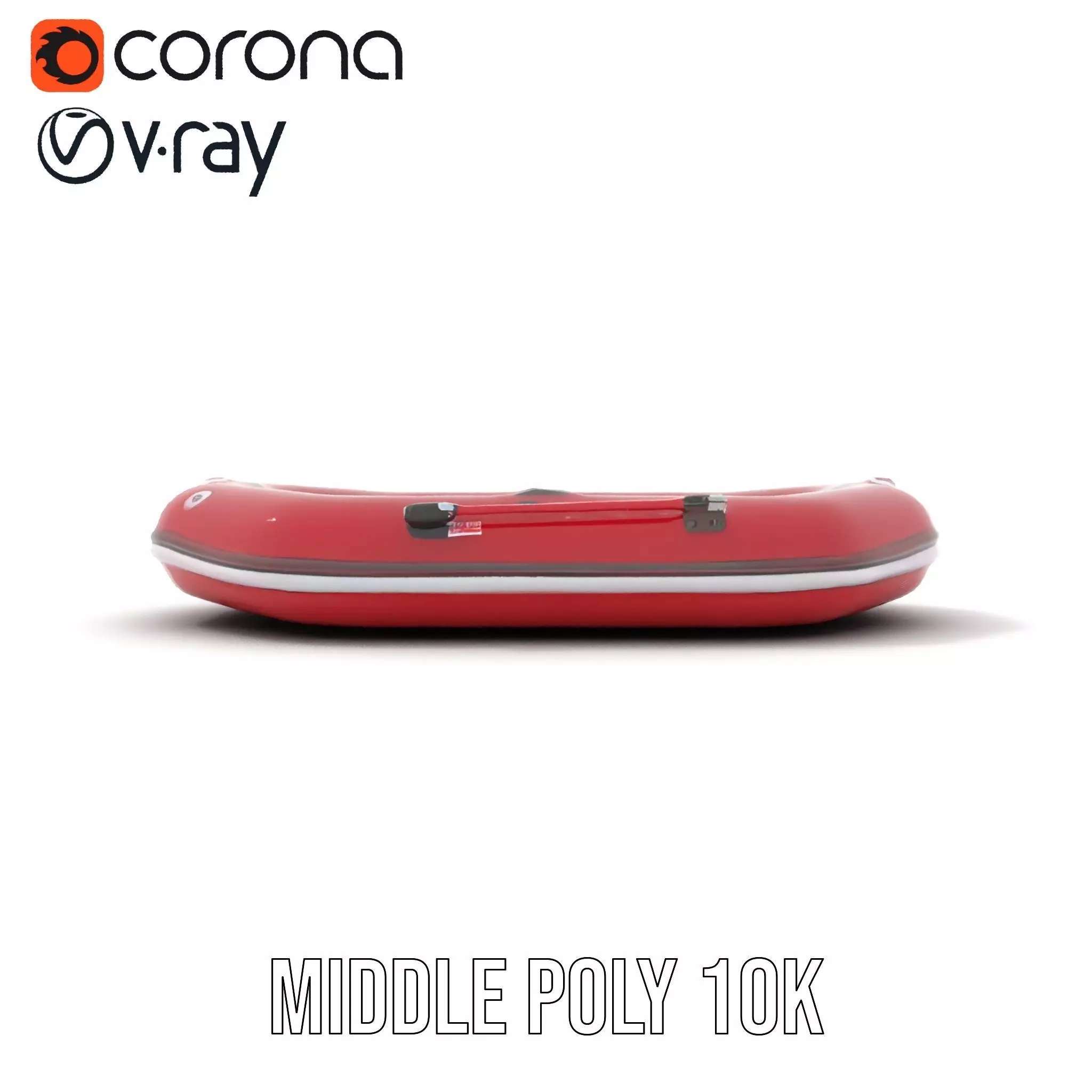 Scarlet Inflatable Boat model pack Low-poly 3D model_22