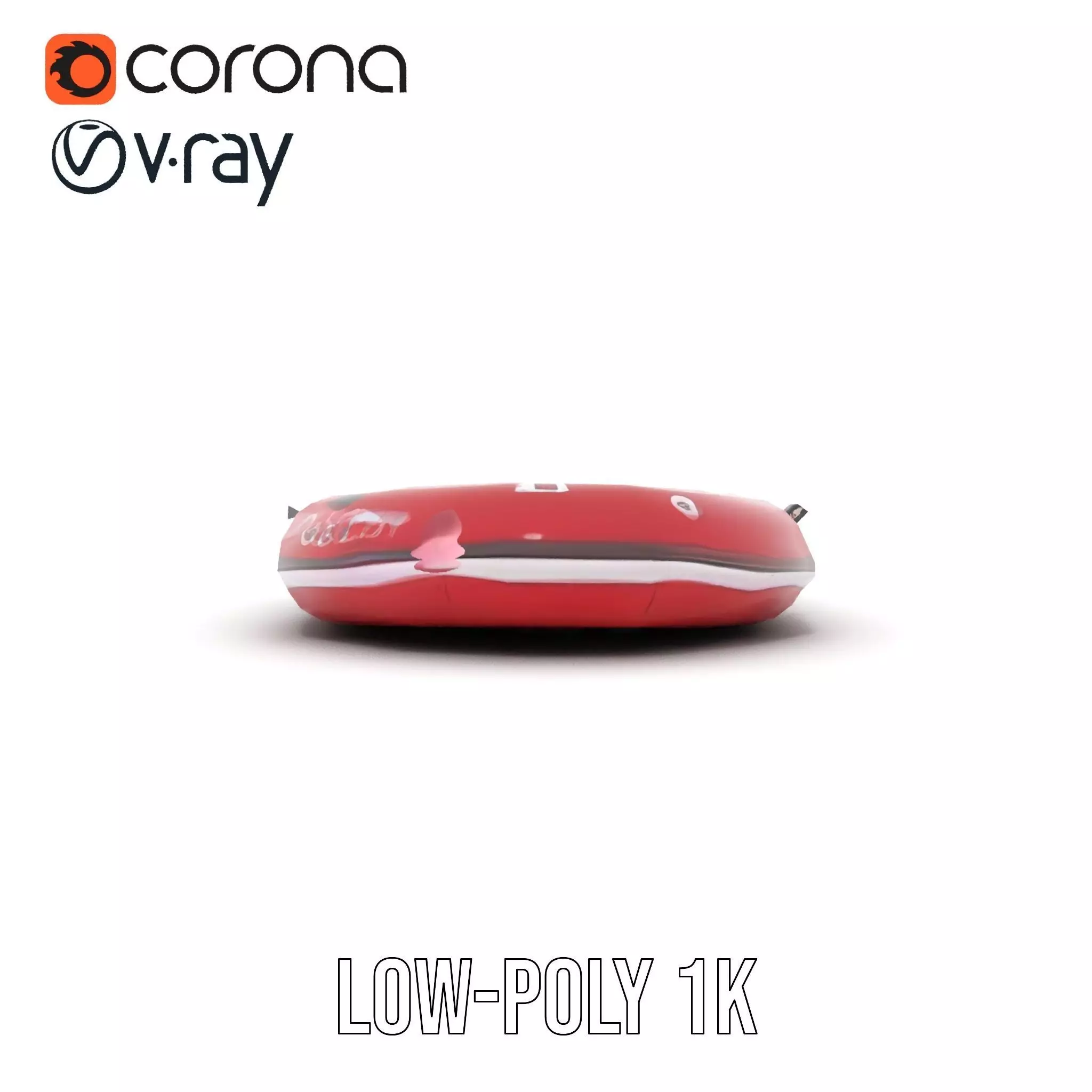 Scarlet Inflatable Boat model pack Low-poly 3D model_20