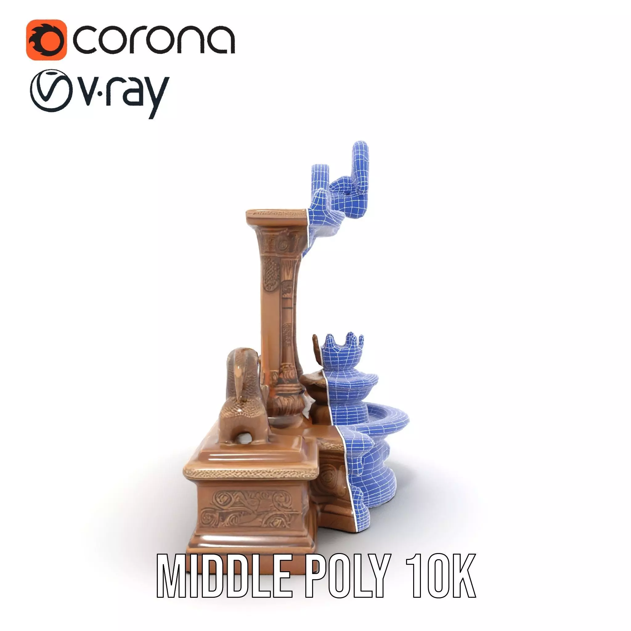 Ancient Stone Shrine model pack Low-poly 3D model_30