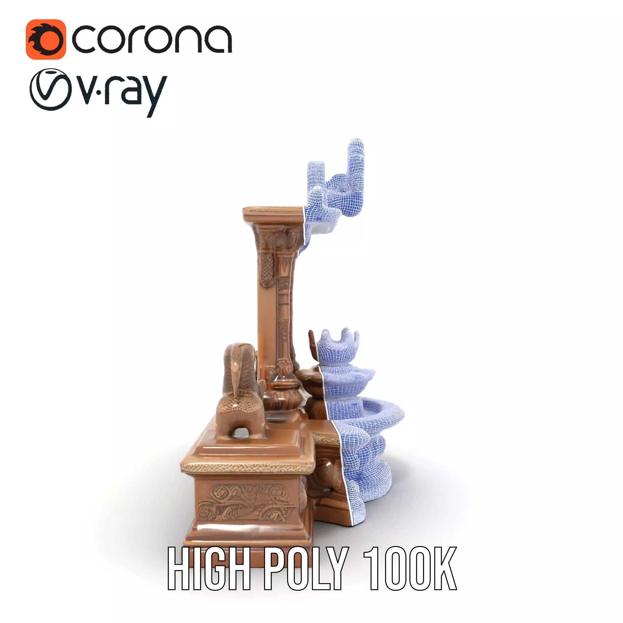 Ancient Stone Shrine model pack Low-poly 3D model_34