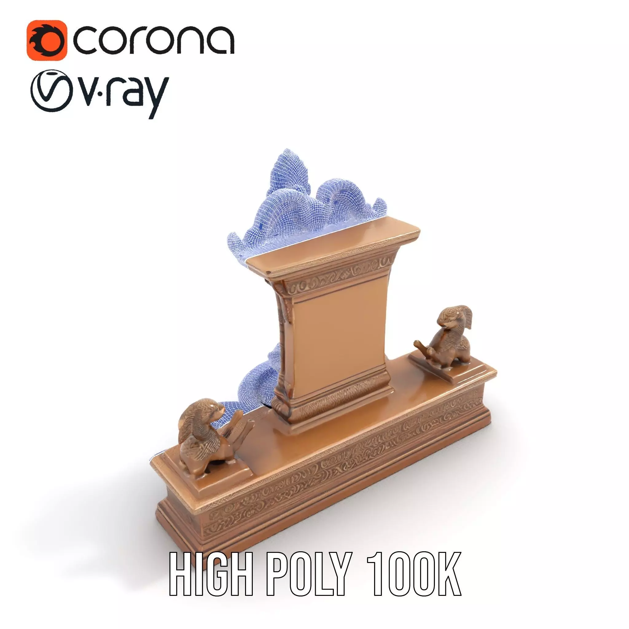 Ancient Stone Shrine model pack Low-poly 3D model_23