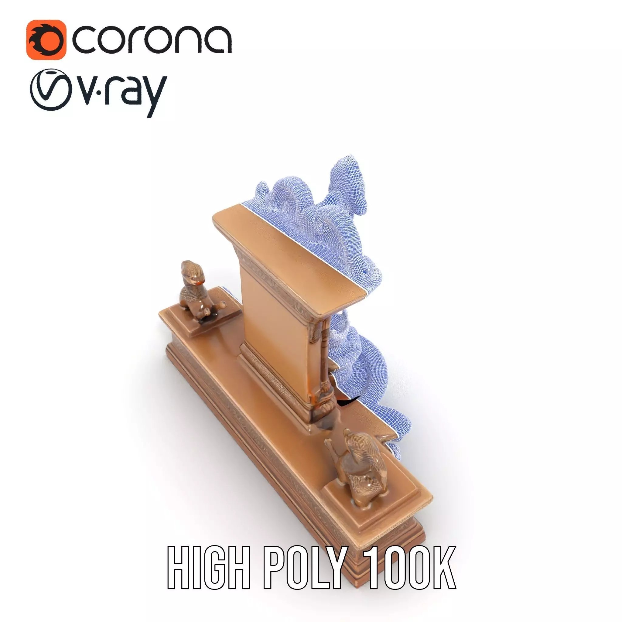 Ancient Stone Shrine model pack Low-poly 3D model_29