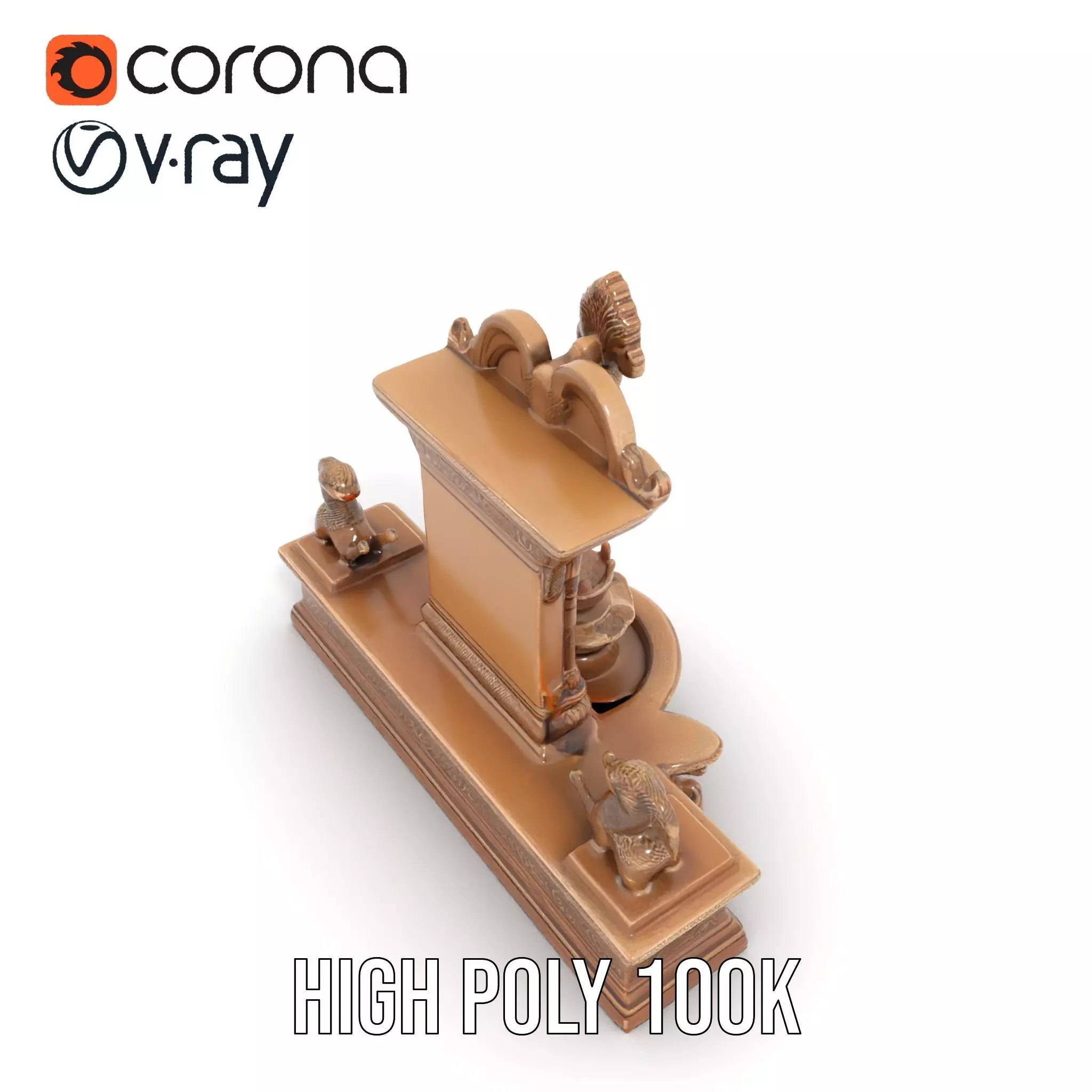 Ancient Stone Shrine model pack Low-poly 3D model_20