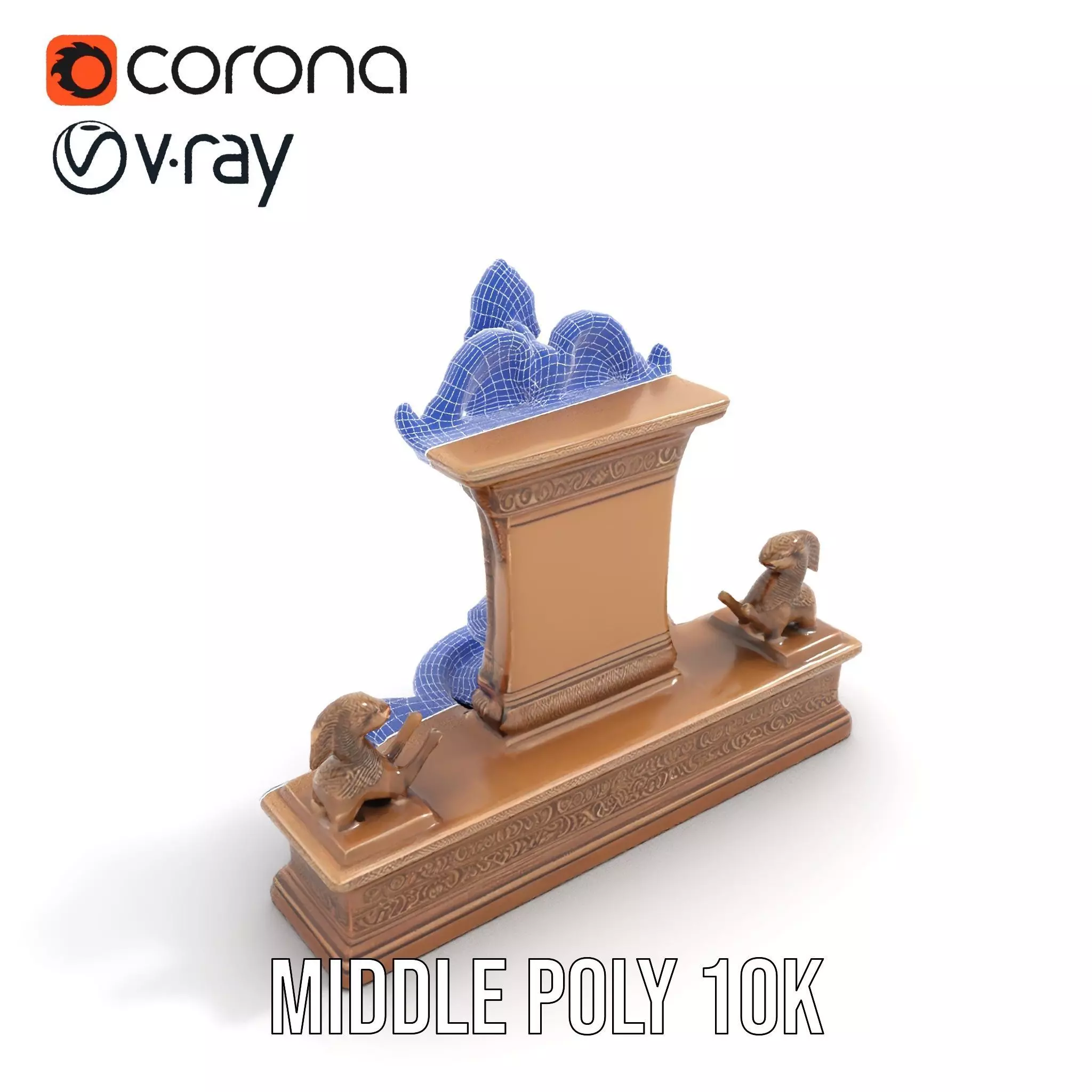 Ancient Stone Shrine model pack Low-poly 3D model_27