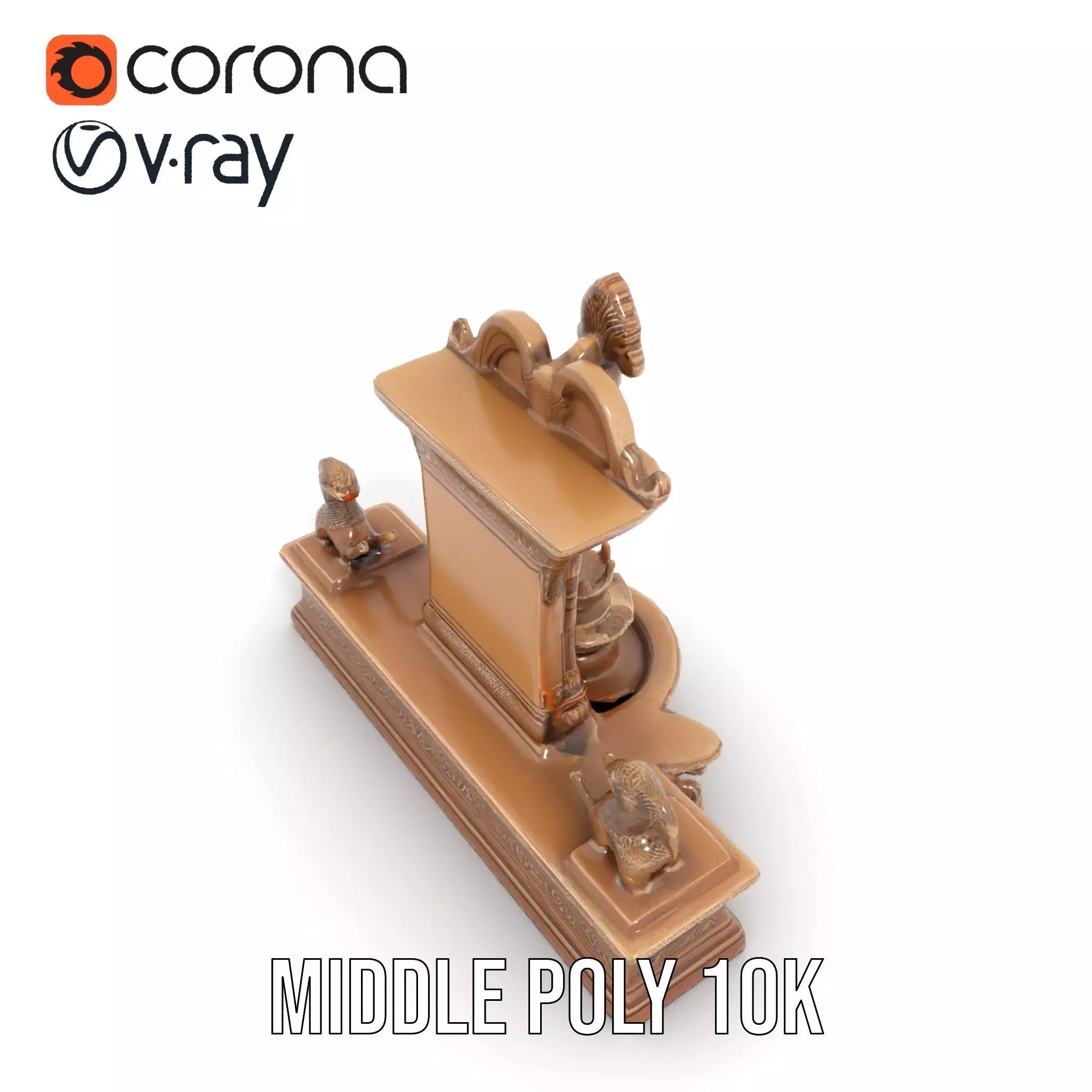 Ancient Stone Shrine model pack Low-poly 3D model_18