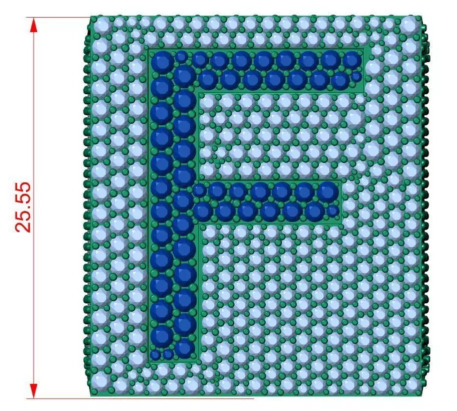 Custom Initial A to Z Letter Diamond Ring - Alphabet Rings 3D print model_5