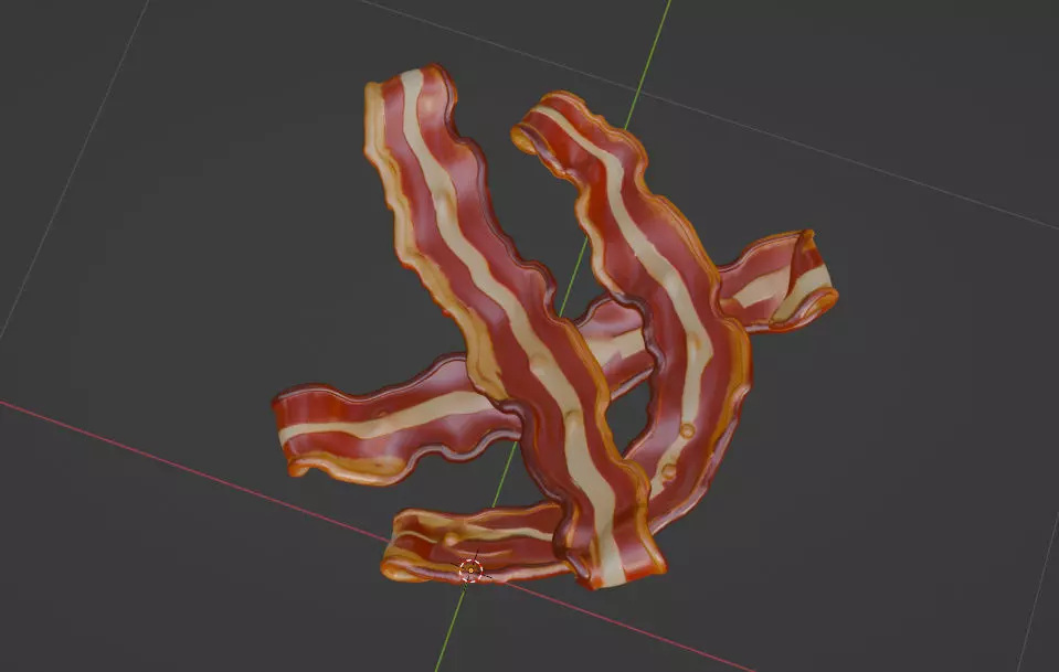 Bacon PBR Game Ready 3D model 3D model_4