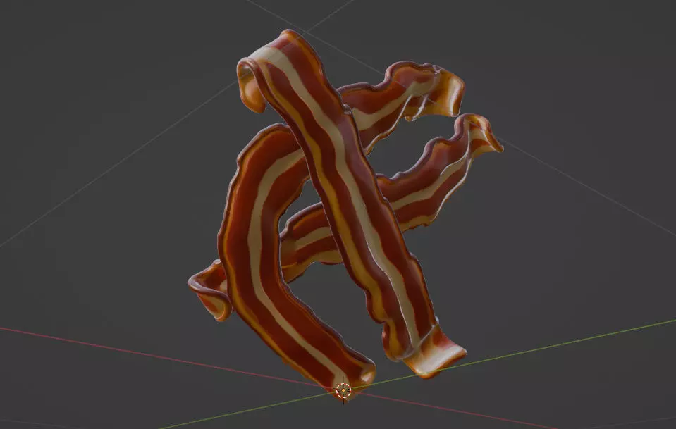Bacon PBR Game Ready 3D model 3D model_3