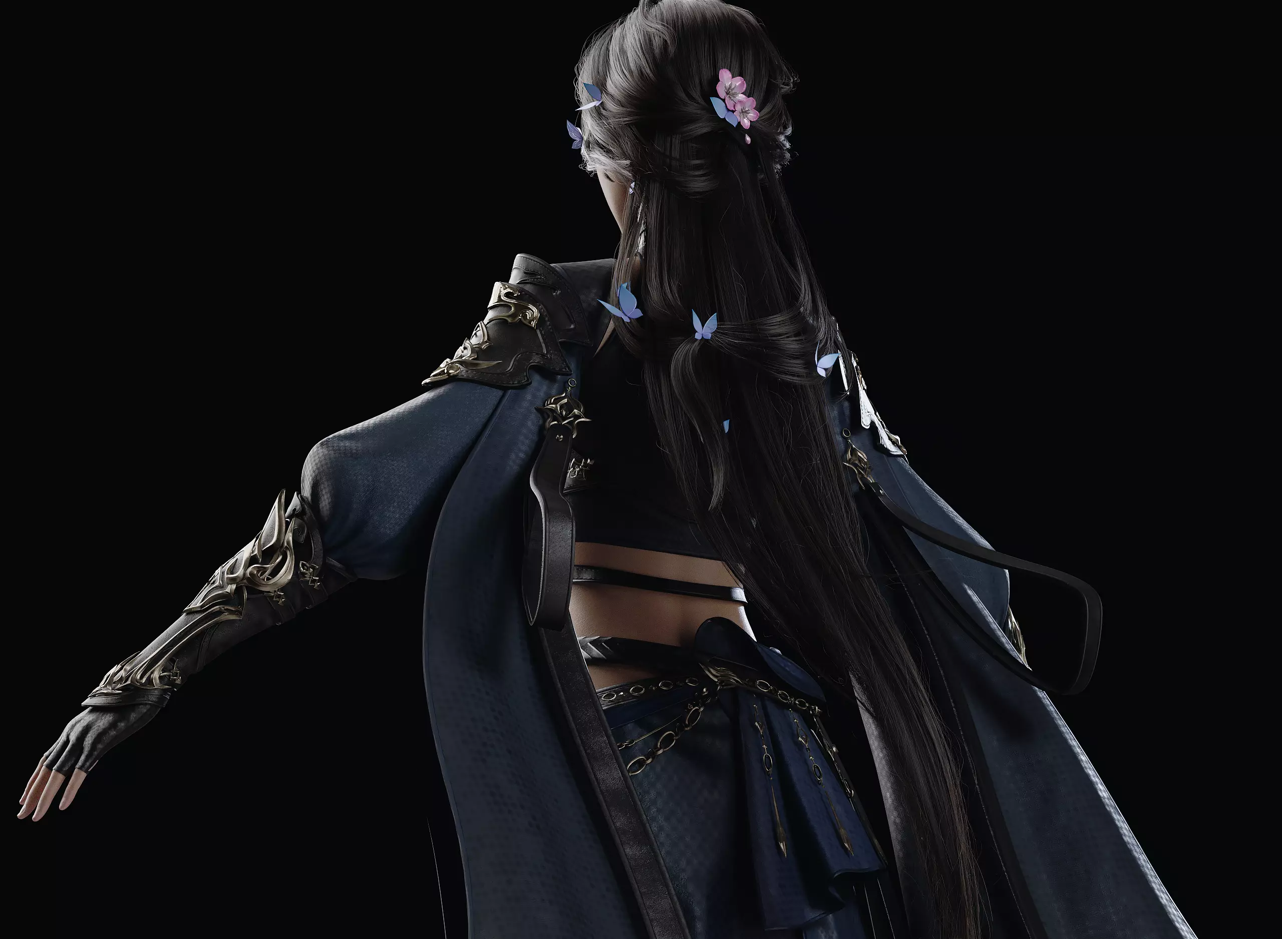 Chinese Girl AsianGirl Y406 3D model 3D model 3D model_11