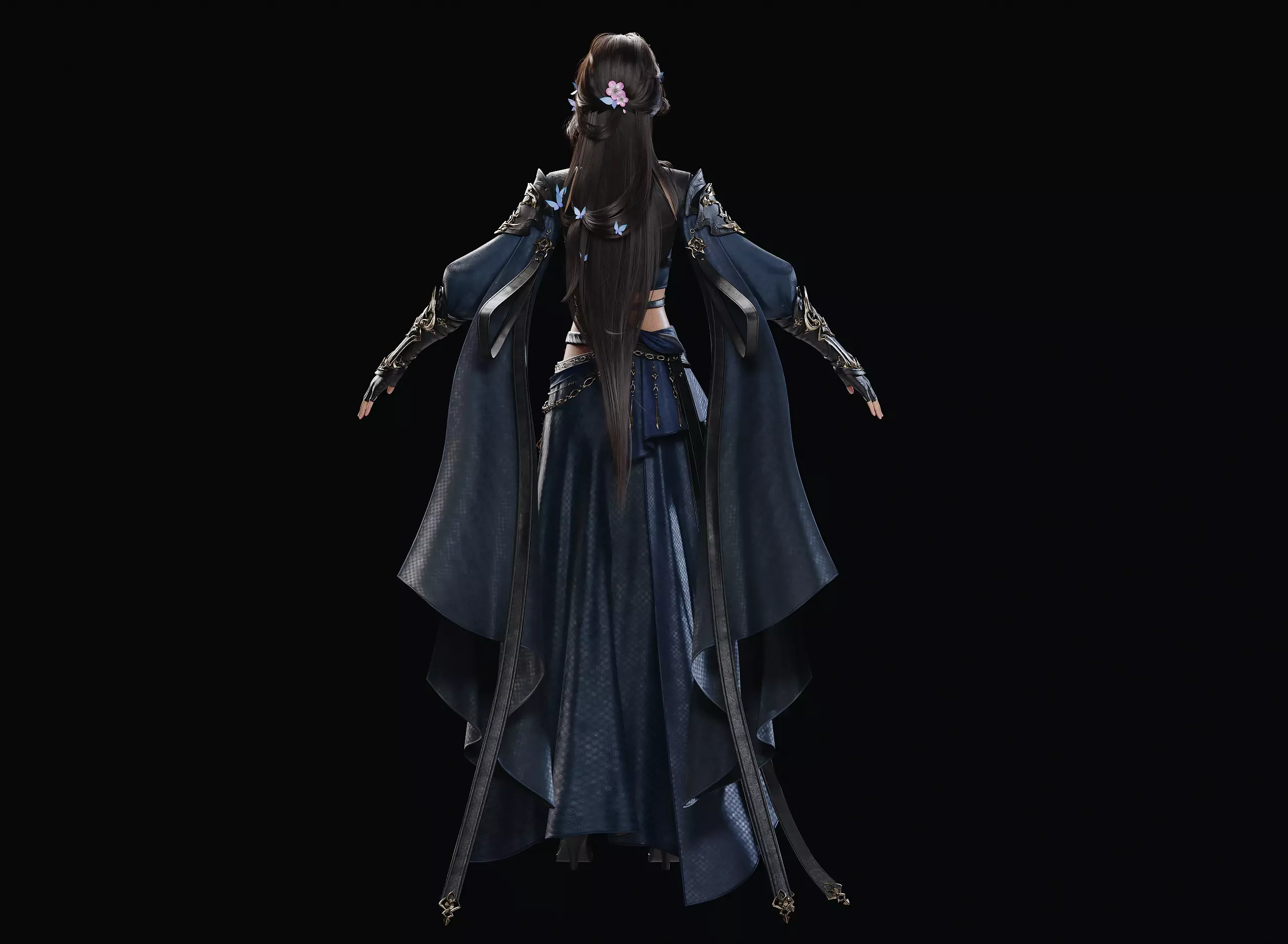 Chinese Girl AsianGirl Y406 3D model 3D model 3D model_10