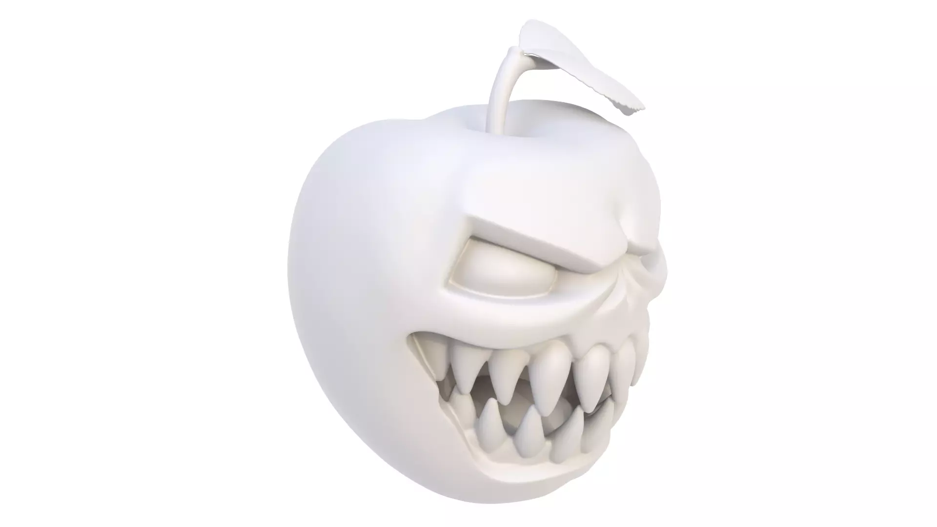 Halloween apple 04 3D model_6