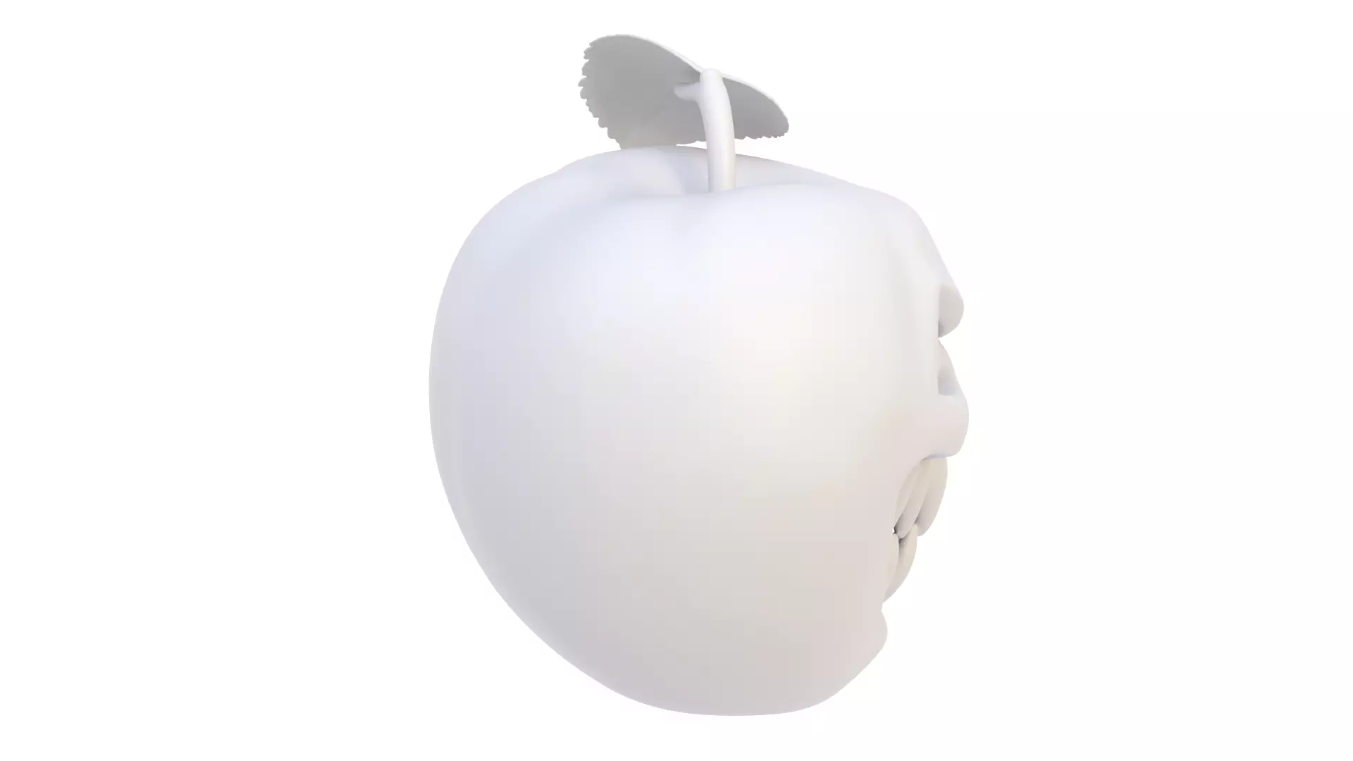 Halloween apple 04 3D model_5
