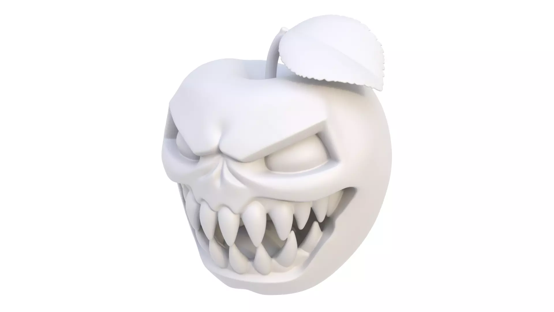 Halloween apple 04 3D model_0