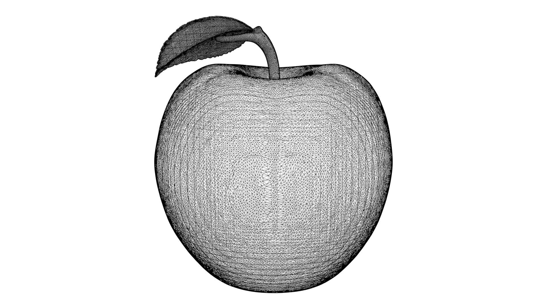Halloween apple 04 3D model_9