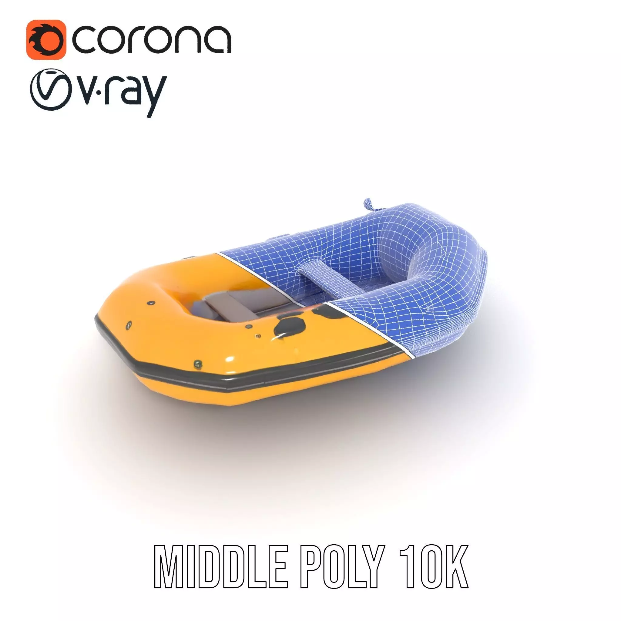 Vibrant Raft model pack Low-poly 3D model_15