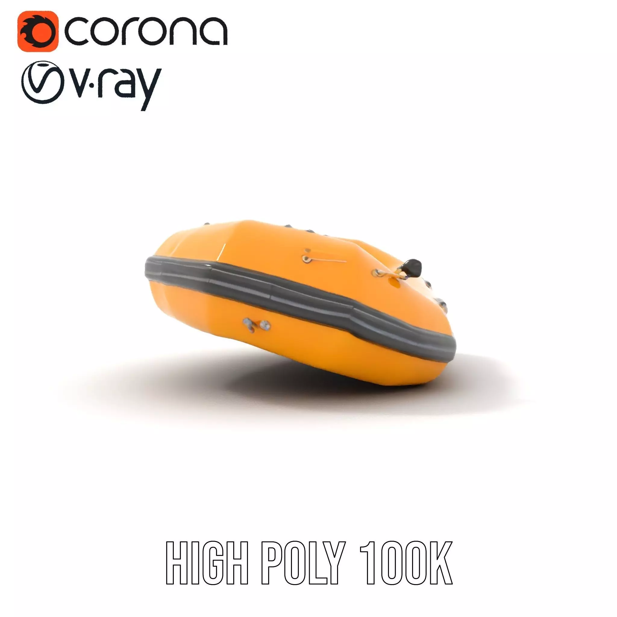 Vibrant Raft model pack Low-poly 3D model_32