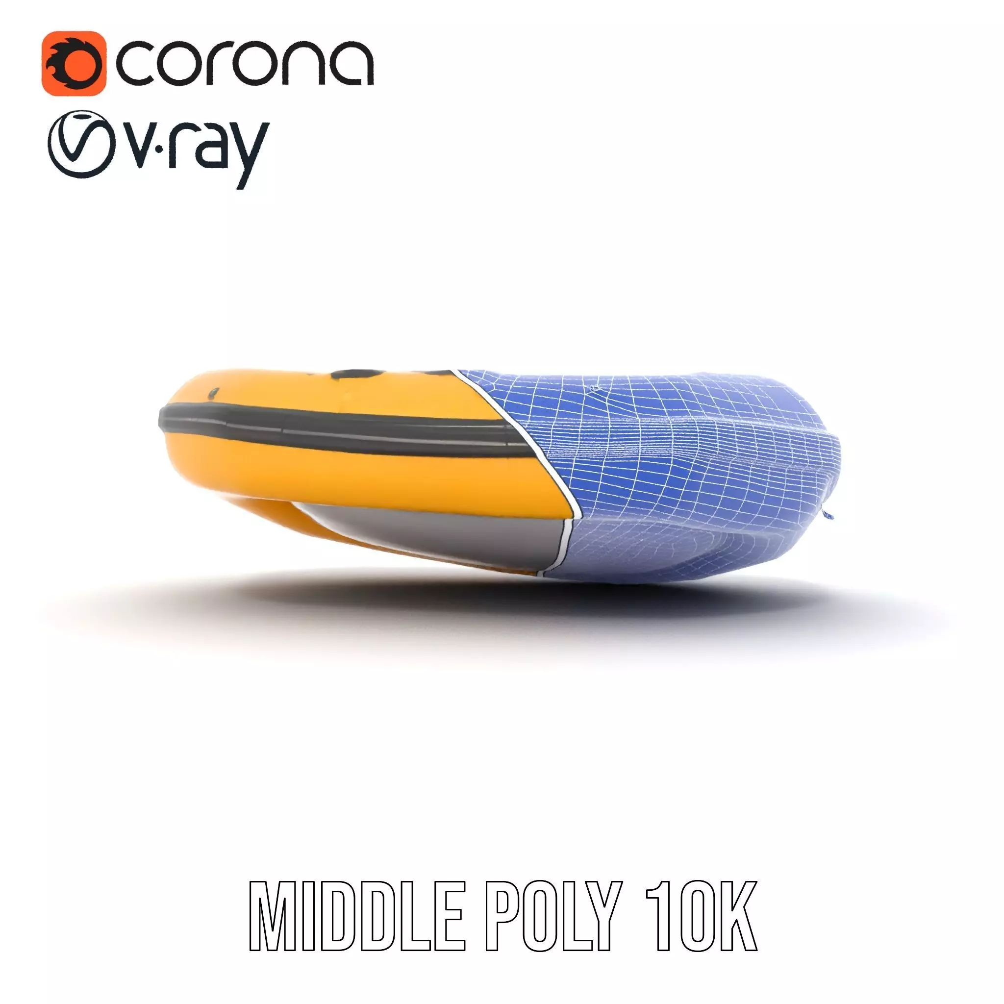 Vibrant Raft model pack Low-poly 3D model_9