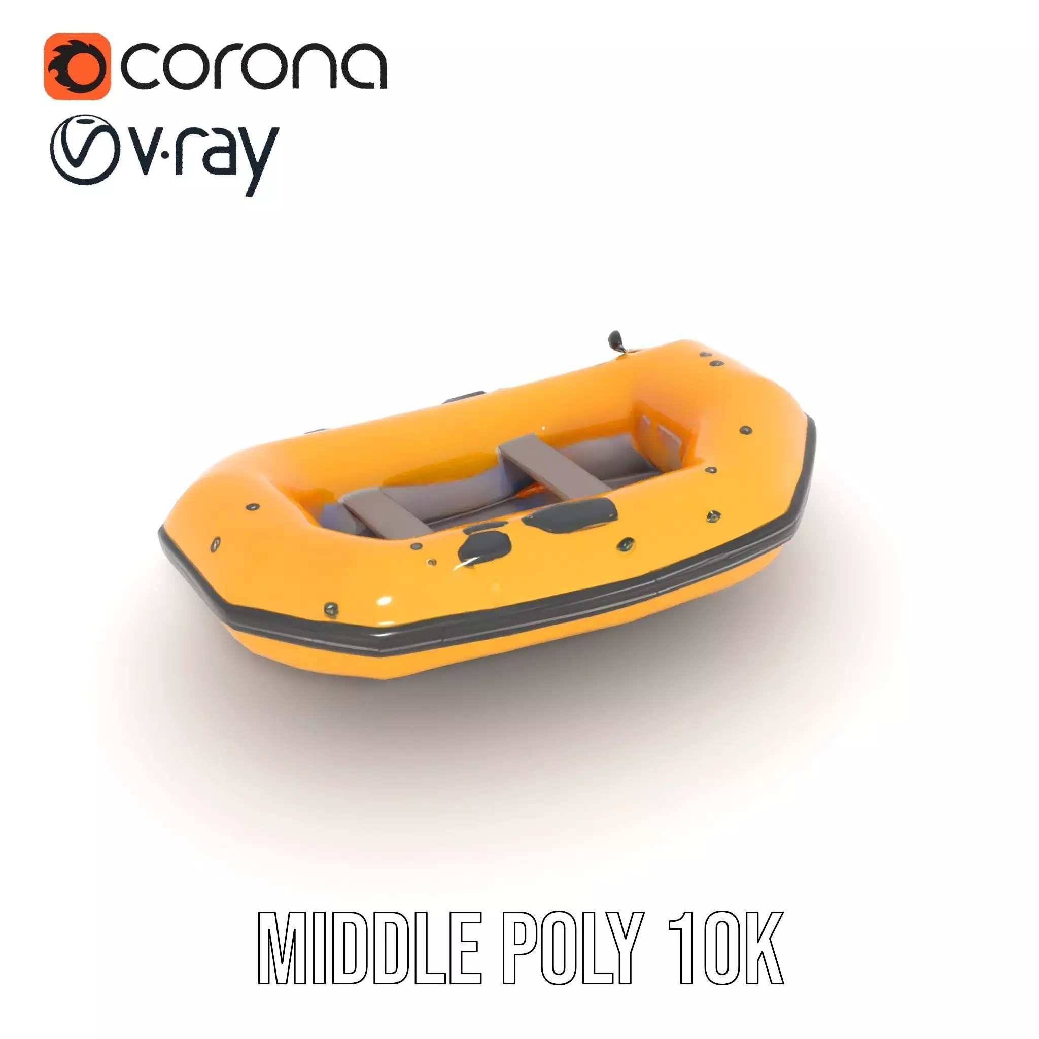 Vibrant Raft model pack Low-poly 3D model_24
