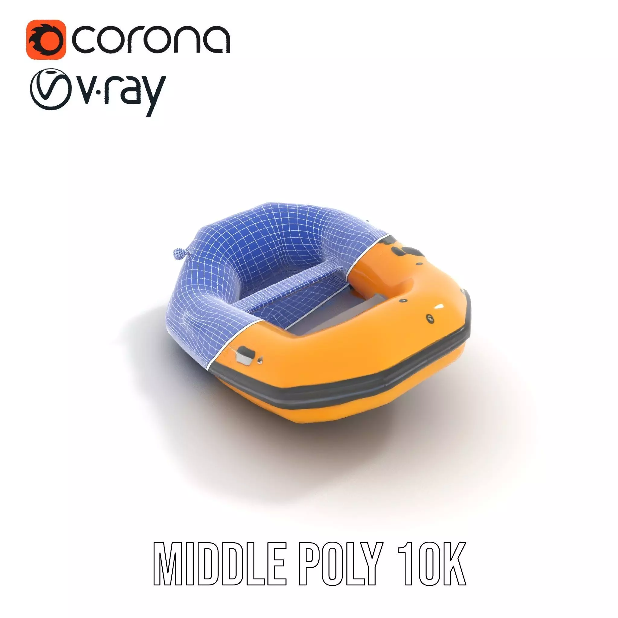 Vibrant Raft model pack Low-poly 3D model_21
