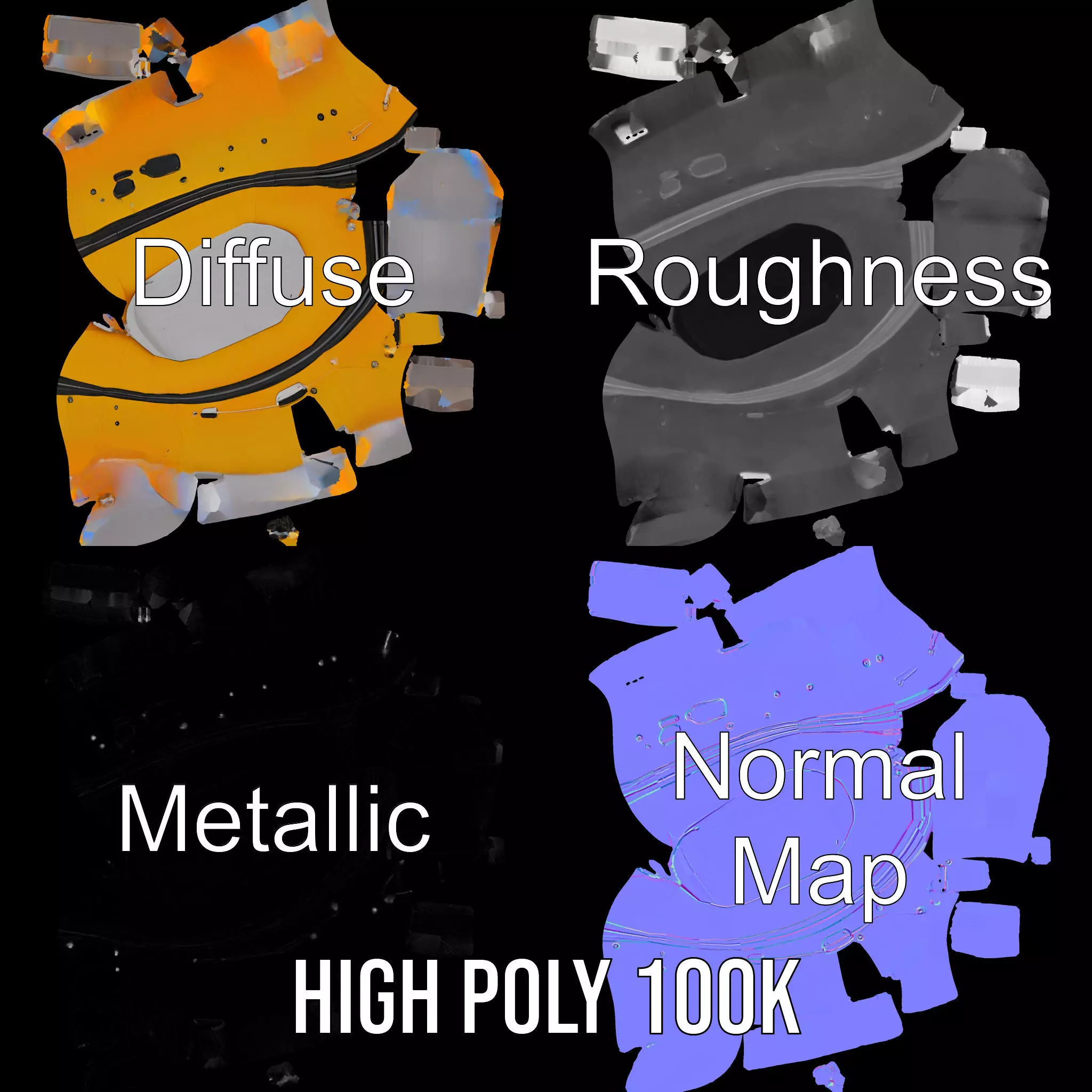 Vibrant Raft model pack Low-poly 3D model_3