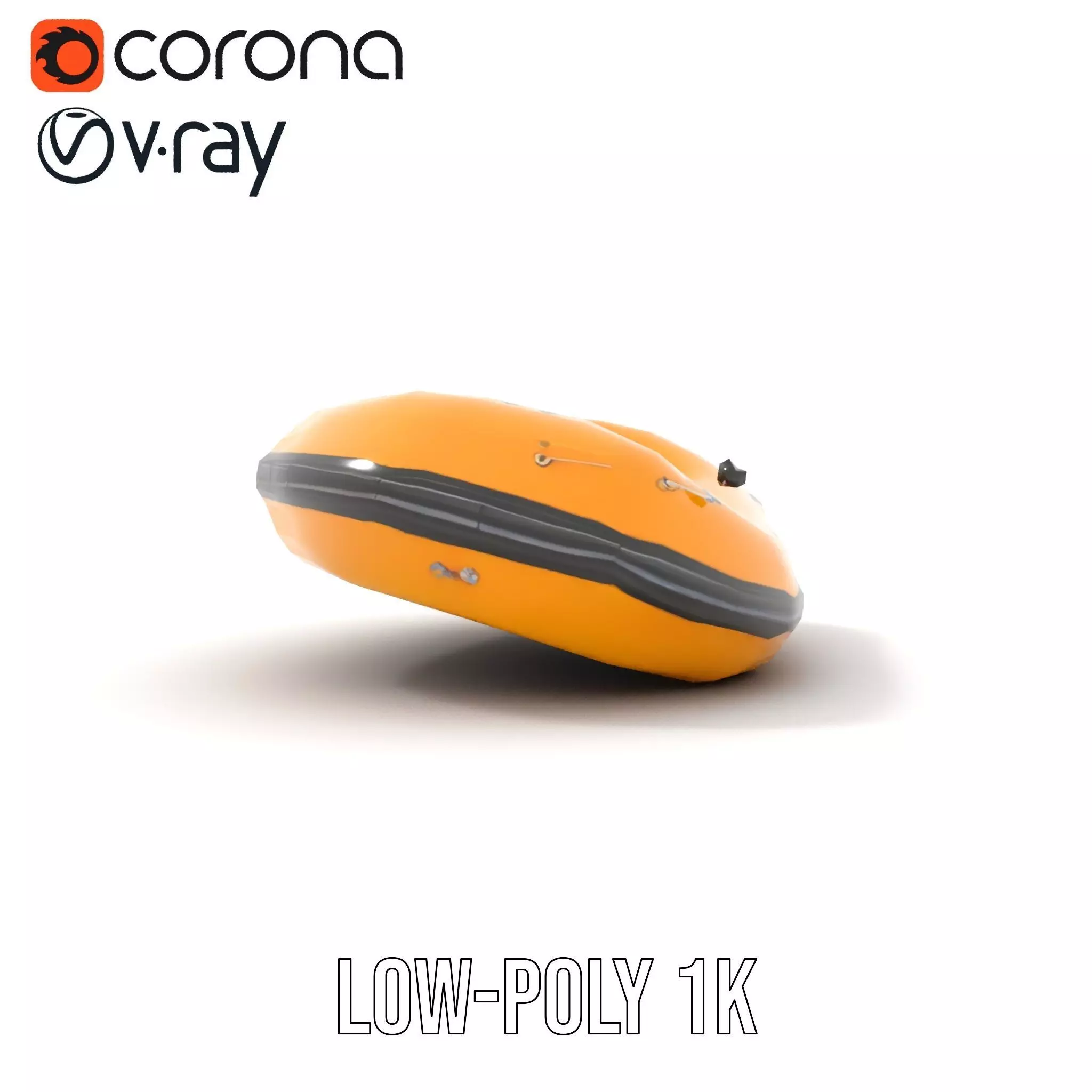 Vibrant Raft model pack Low-poly 3D model_22