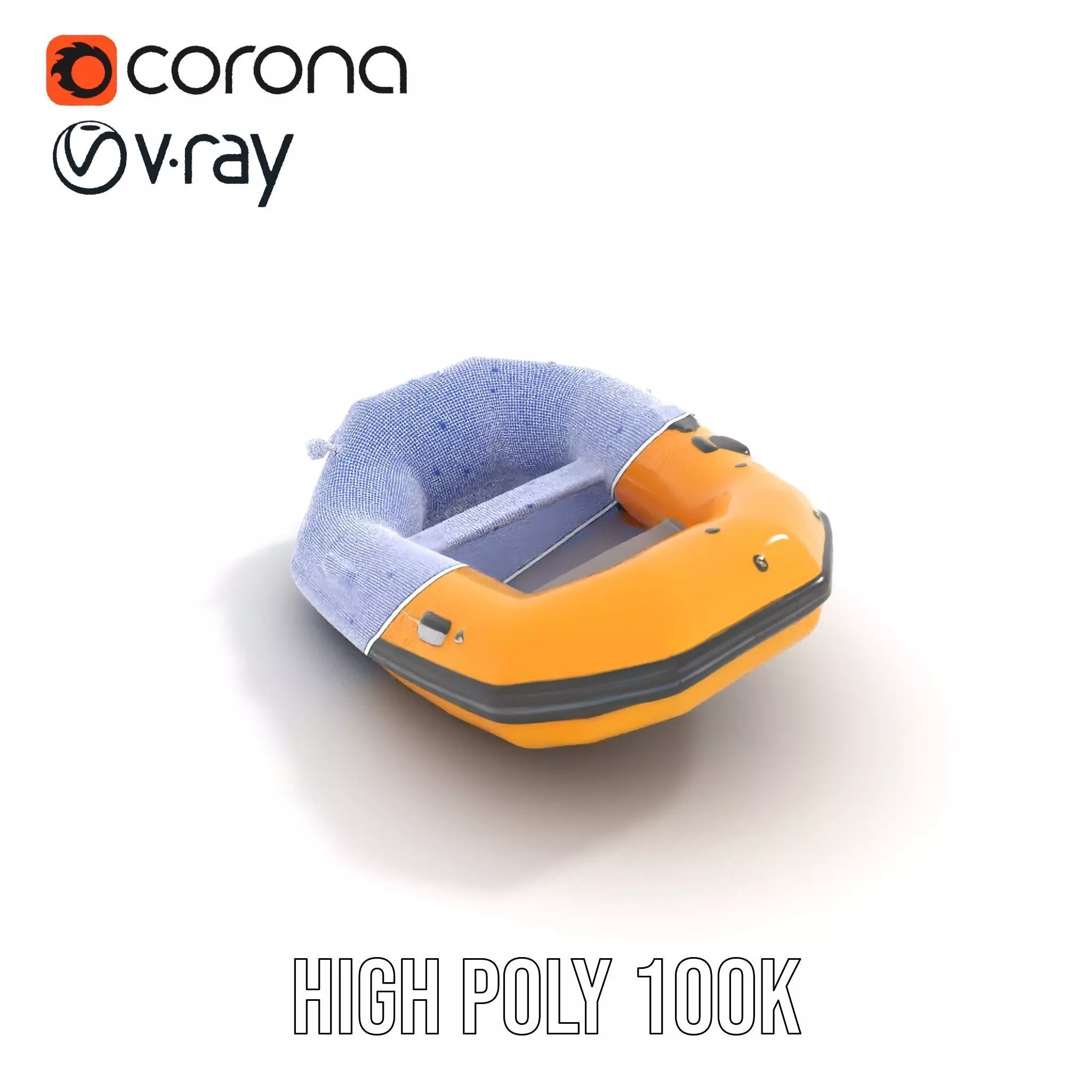 Vibrant Raft model pack Low-poly 3D model_29