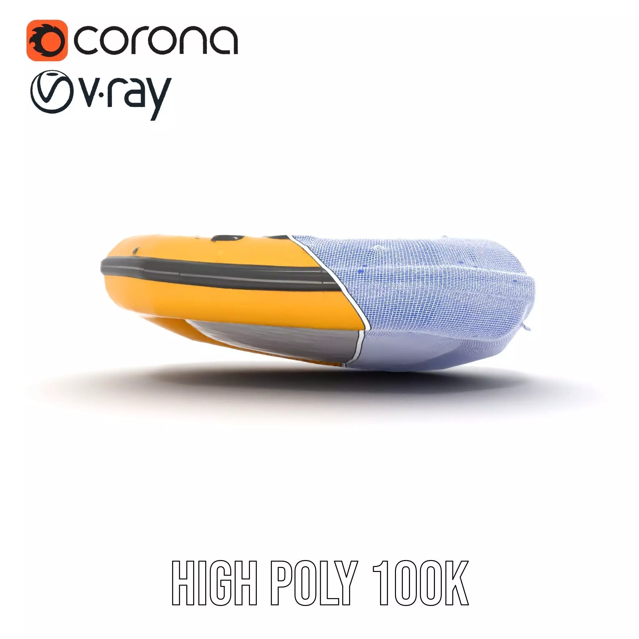 Vibrant Raft model pack Low-poly 3D model_34