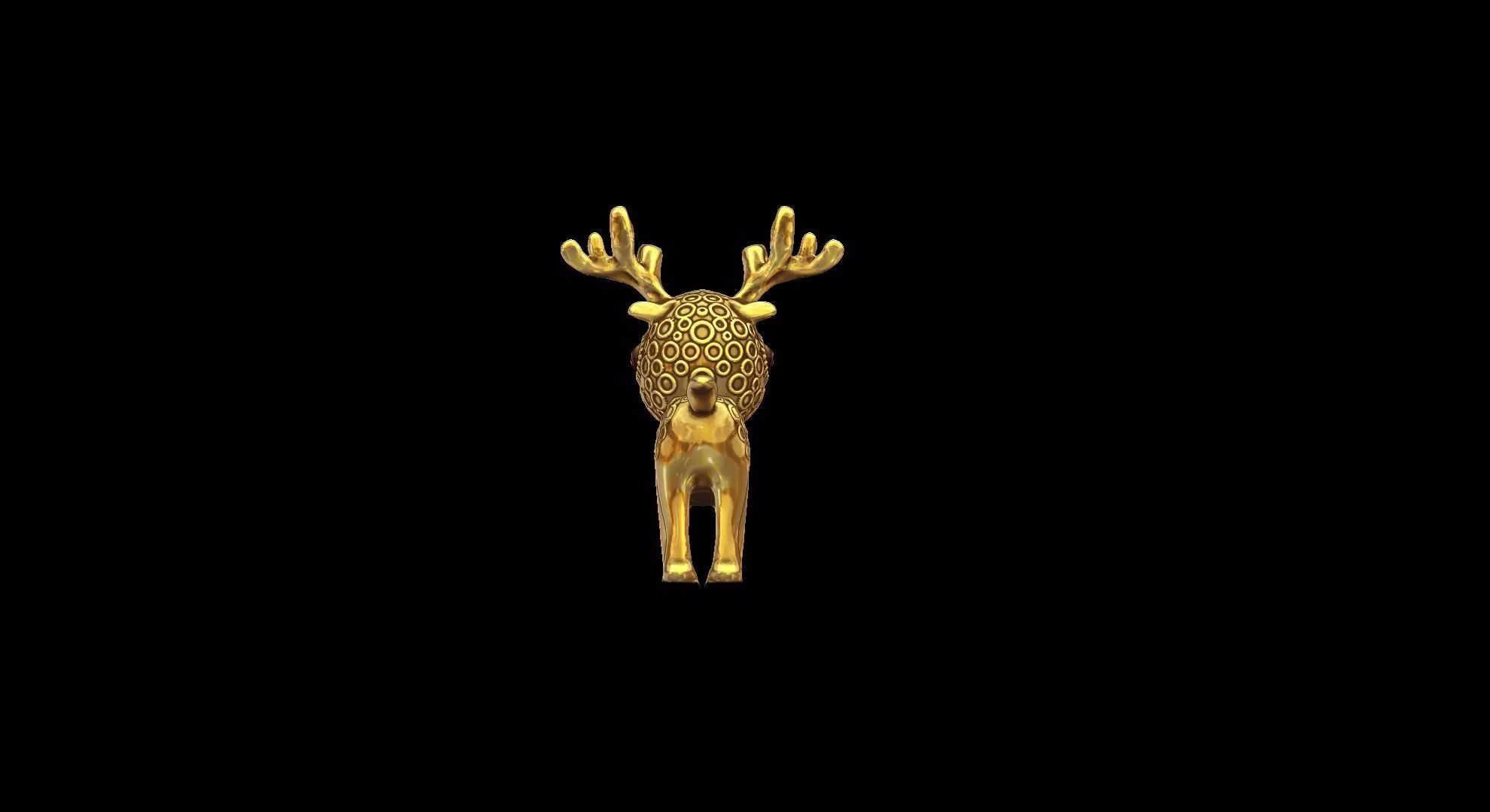 Cute Reindeer toy and Christmas Ornament 3D print model_5