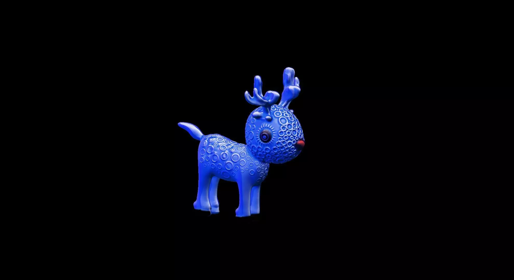 Cute Reindeer toy and Christmas Ornament 3D print model_6