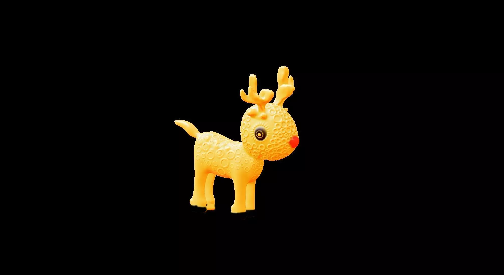 Cute Reindeer toy and Christmas Ornament 3D print model_8