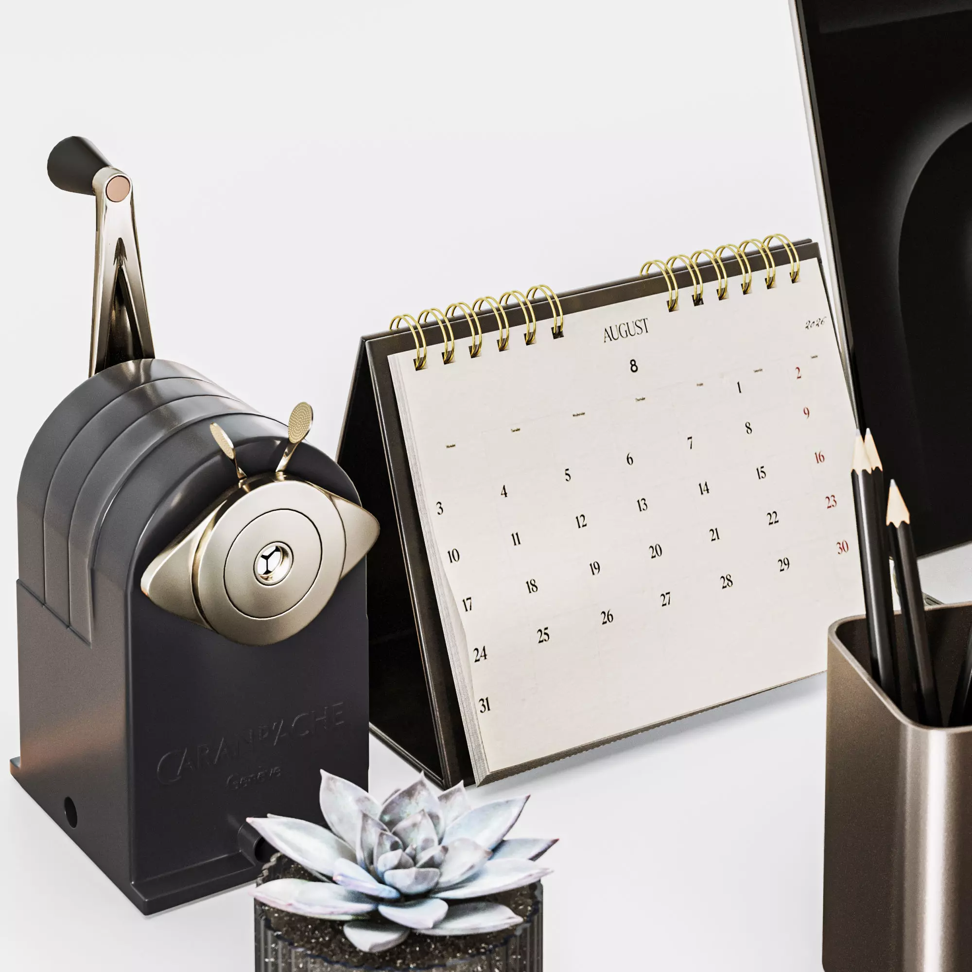 Desktop Accessories 3D model_2