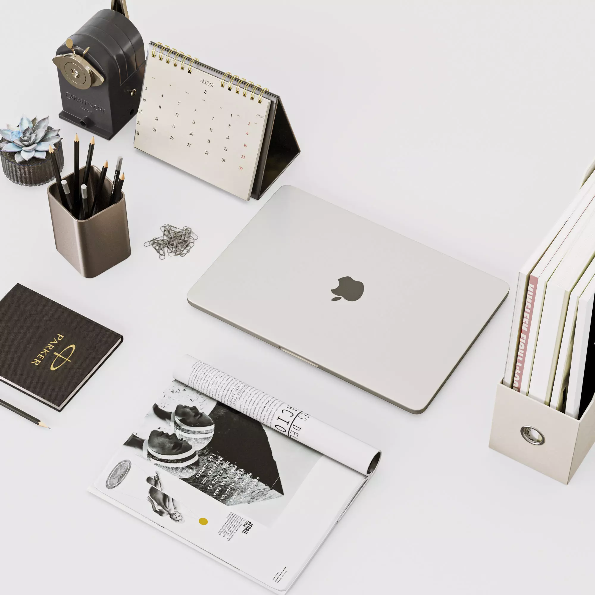 Desktop Accessories 3D model_3