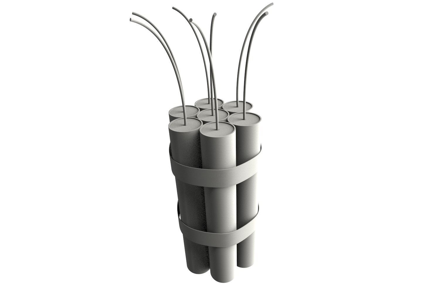 Pack of dynamite Free 3D model