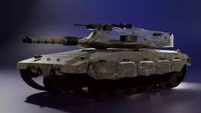 Tank lowpoly for game