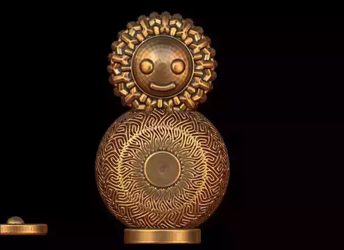 Cute Textured Snowman Container