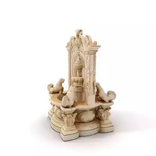 Elegant Marble Fountain model pack