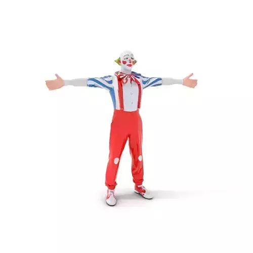 Playful Clown Character model pack Low-poly 3D model