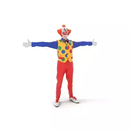 Colorful Clown Outfit model pack Low-poly 3D model