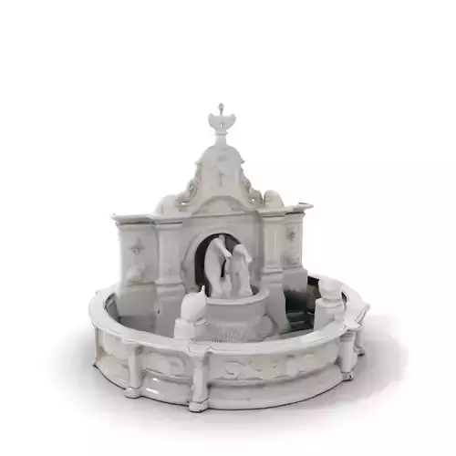 Ornate Marble Fountain model pack