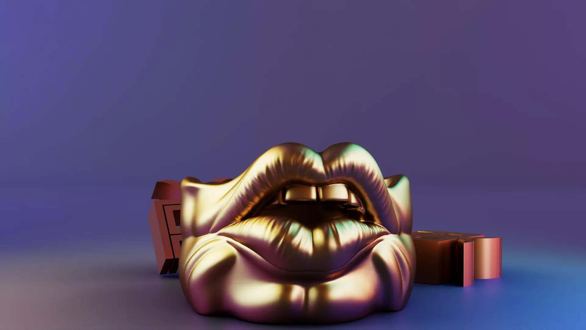 Lips Ashtrays 3D print model_8
