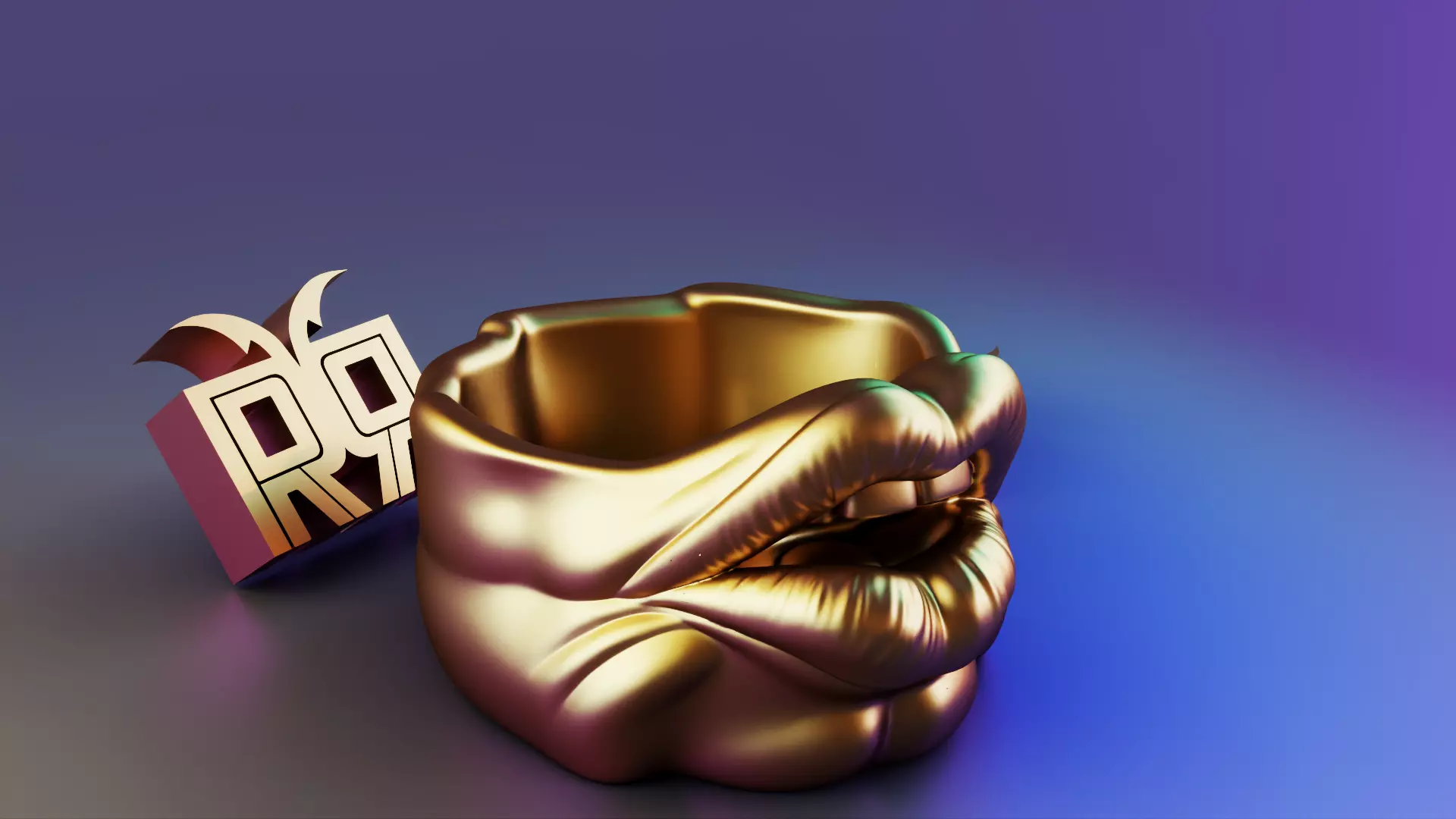 Lips Ashtrays 3D print model_10