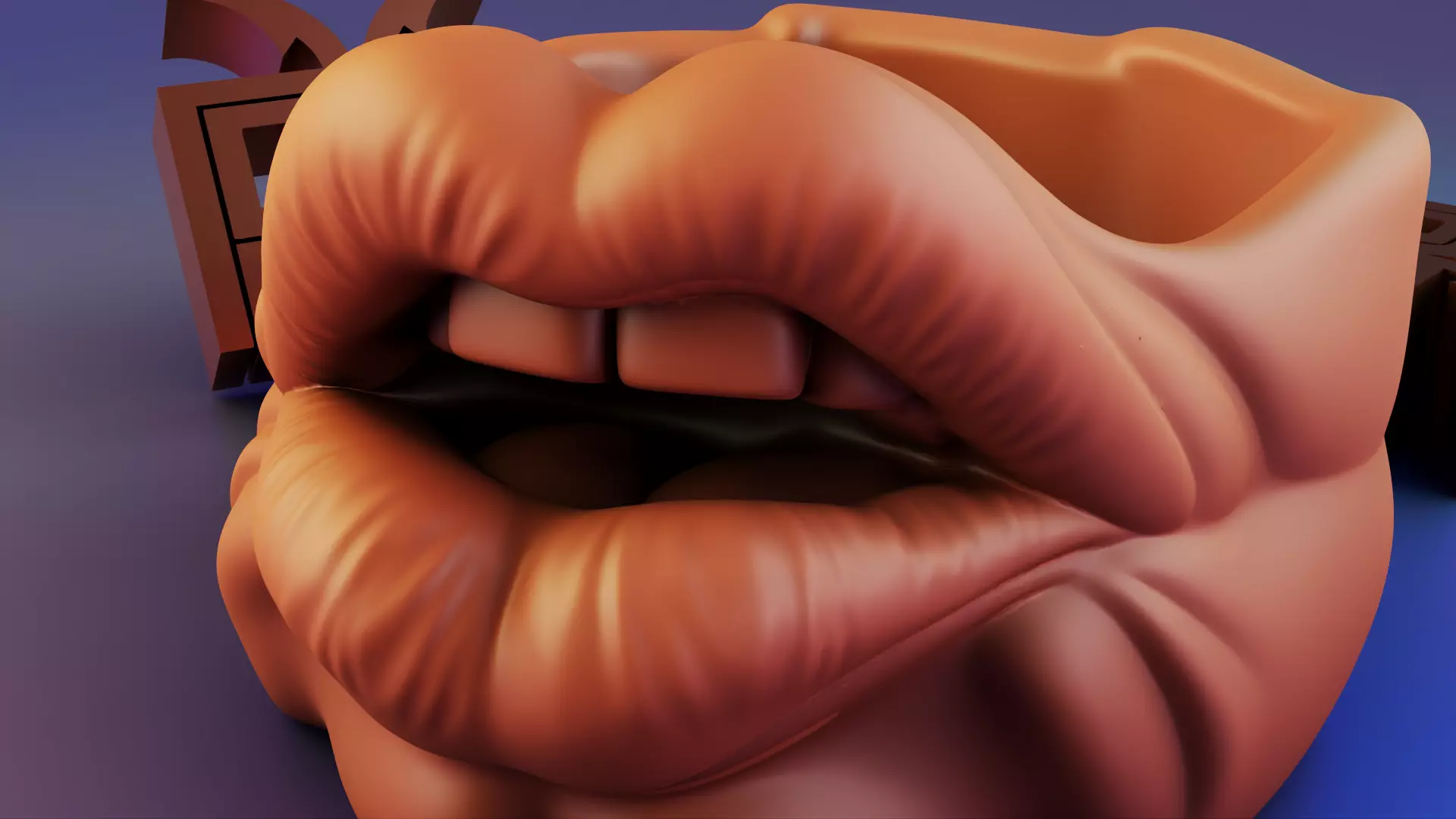 Lips Ashtrays 3D print model_5