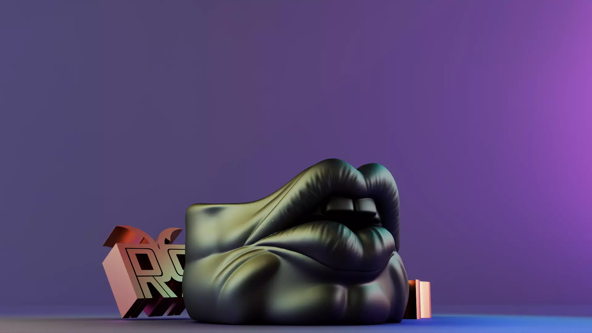 Lips Ashtrays 3D print model_9