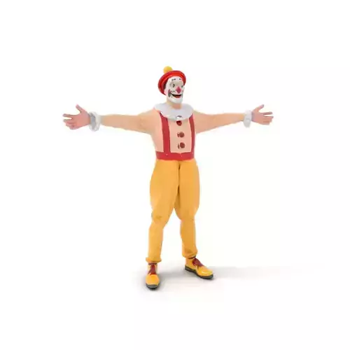 Playful Clown Character model pack Low-poly 3D model