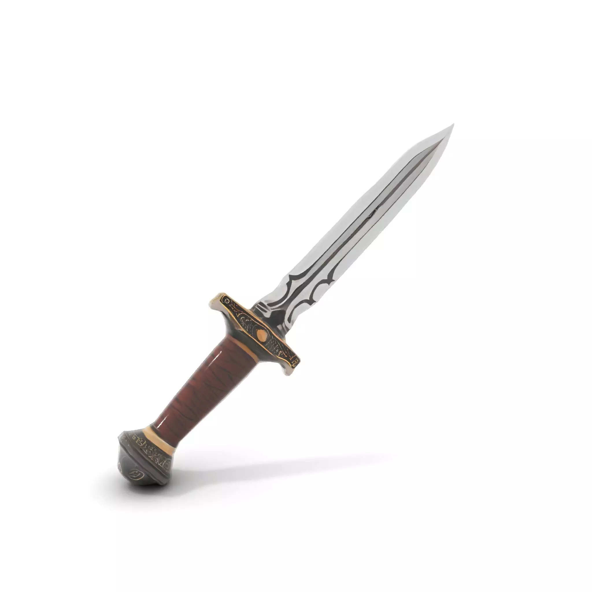 Medieval Silver Sword model pack Low-poly 3D model_9