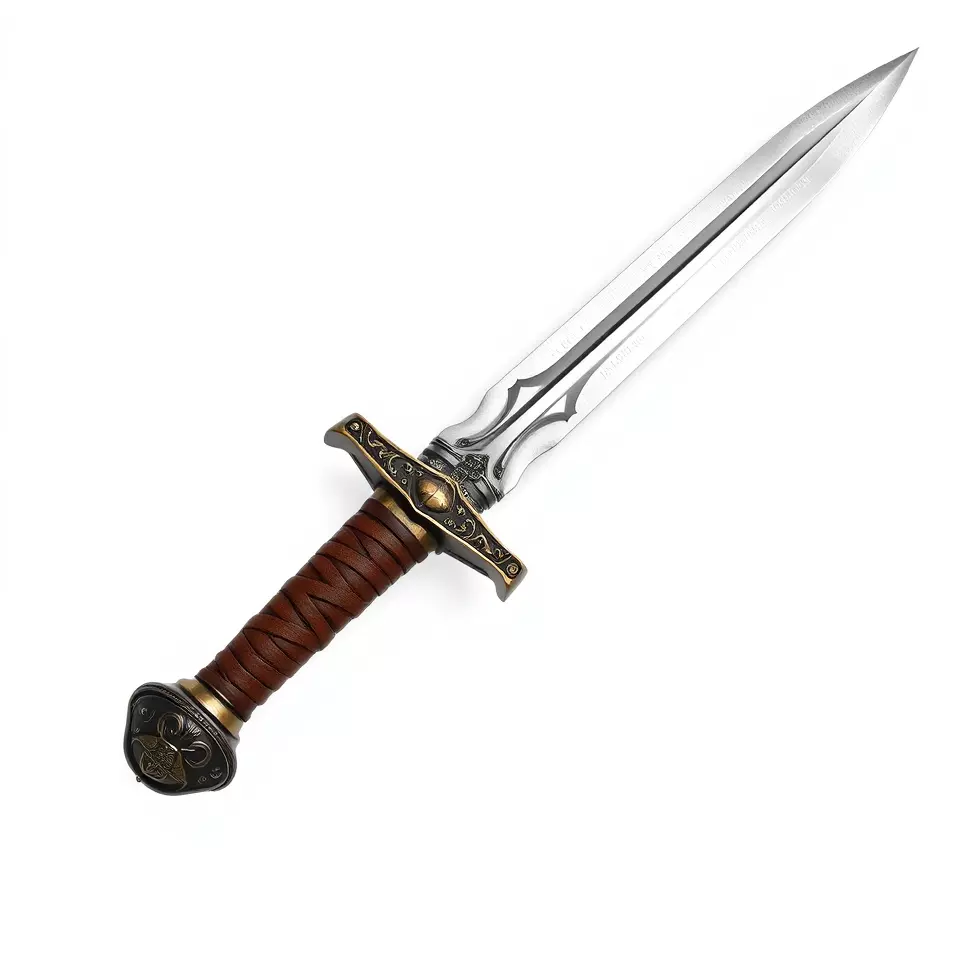 Medieval Silver Sword model pack Low-poly 3D model_2