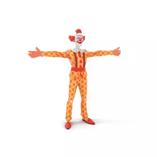 Colorful Clown Character model pack Low-poly 3D model