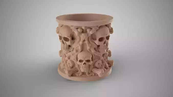 Skull Pen Holder