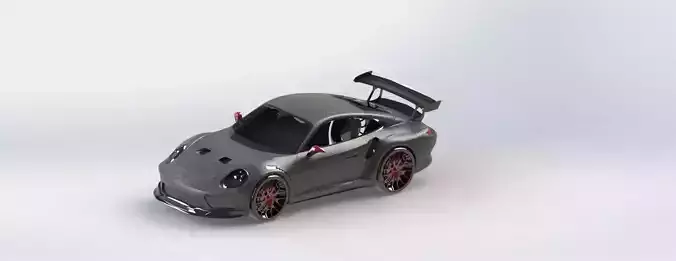Porsche 911 Car 3D STEP IGES STL SolidWorks OBJ Blender